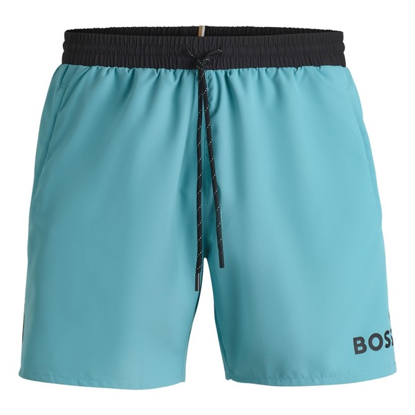 BOSS Men's Starfish Quick Dry Swim Shorts with Contrast Detail,