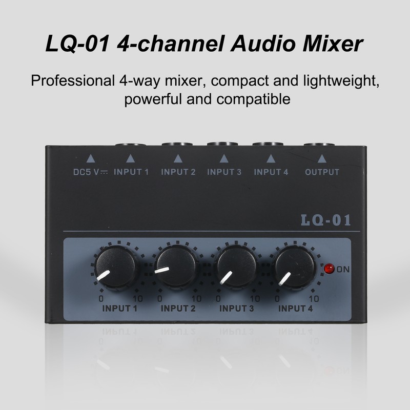 Ultra Low Noise 4 Channel Mixer 4 Input 1 Output