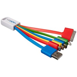 Add-On Computer 8cm 5-in-1 USB 2.0 (A) to 30-Pin, Micro-USB & USB-Mini5B Charger (USB5IN1CHARGER)