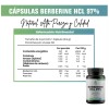 Berberina Hcl 97% 600 Mg Berberina Y Cúrcuma 60 Cápsulas
