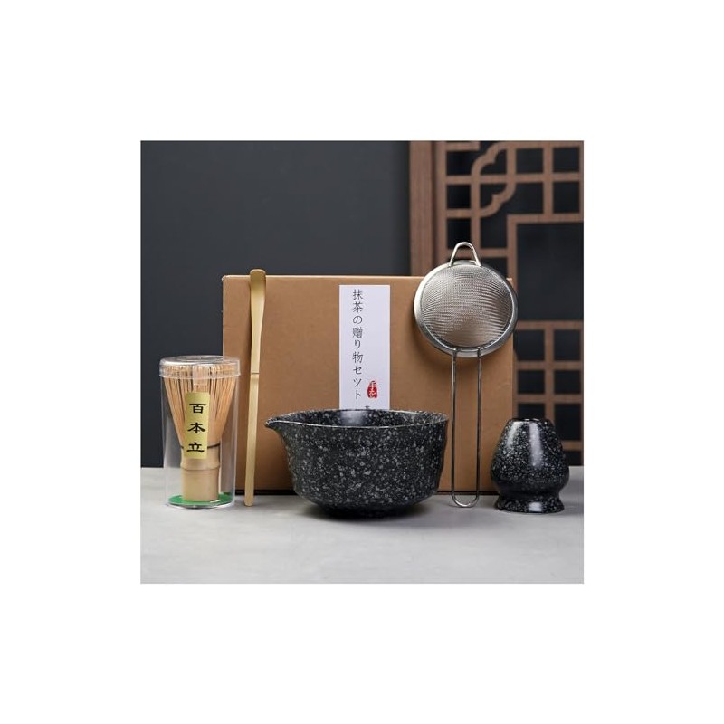 RisePlus Matcha Set - Includes Whisk, Bowl with Spout, Shovel,