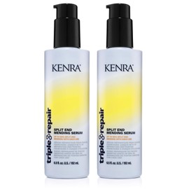 Kenra Triple Repair Split End Mending Serum | Up to 90% Split End Mending with Each Use | Targets & Repairs Weak or Broken Bonds | Split Ends | Damaged Hair | Bond Builder | 6.5 fl. oz. (2-Pack)