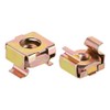 sourcing map M4 Cage Nuts for Server Rack Cabinet, Carbon