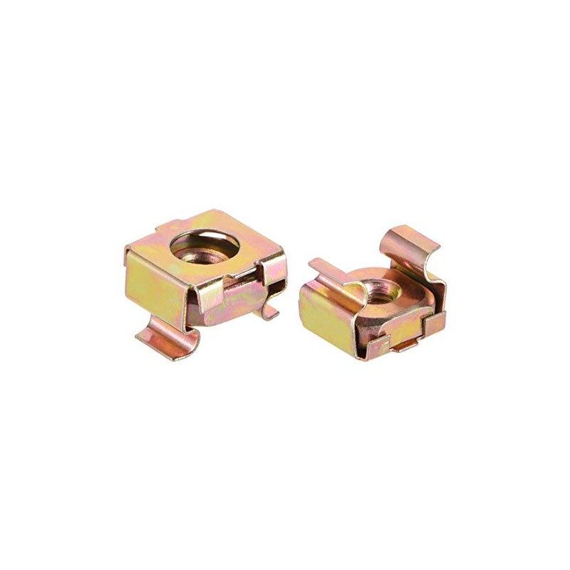 sourcing map M4 Cage Nuts for Server Rack Cabinet, Carbon