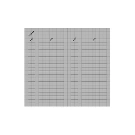 Daigo R1819 Isshoni Notebook, Number, Mini Square, Pink, Bulk Pack, Set of 2