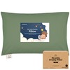 KeaBabies Toddler Pillow with Pillowcase, Jumbo 14X20 - Soft Organic