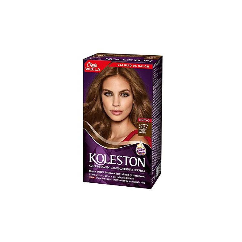 Koleston Tinte Permanente 537 Castaño Seductor | Crema, Cabello normal