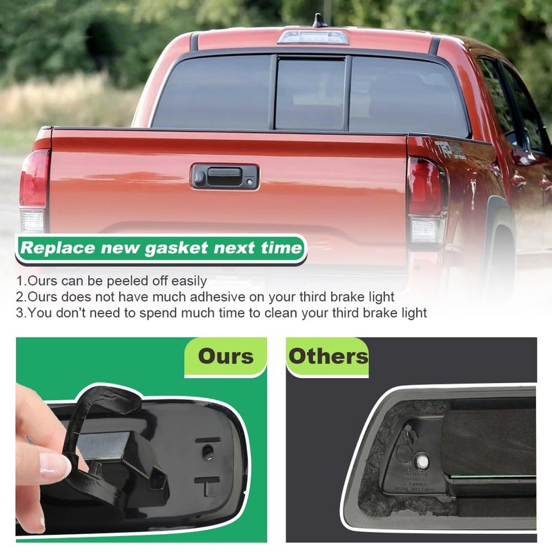JEUNODIY 3rd Third Brake Light Gasket Seal Compatible with Tacoma