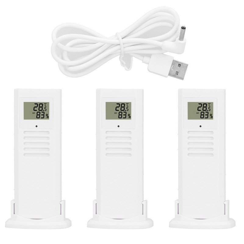 TS‑6210 3 in 1 Wireless Thermometer Hygrometer Indoor Outdoor Temperature