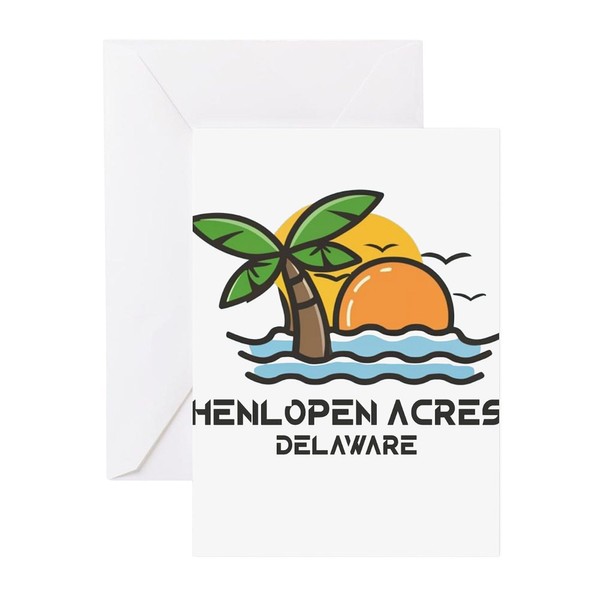 CafePress Delaware Henlopen Acres Greeting Cards Folded Greeting Cards (10-pack)