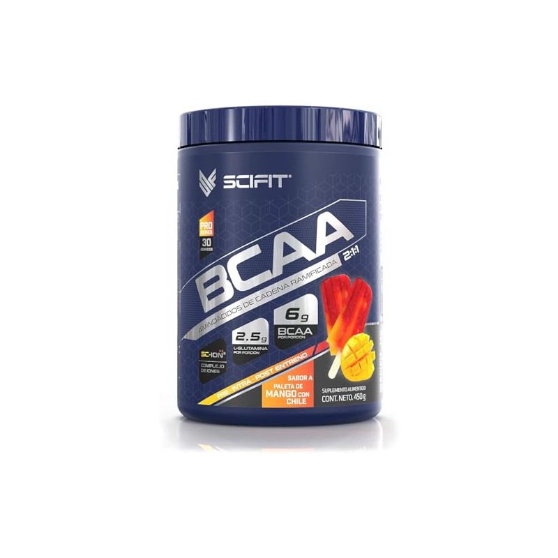 Scifit | Aminoácidos BCAA | 6 g de BCAA 2:1:1