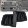 PGTOPONE 2PC Front Kidney Grilles Bezel Cover Kit for Jeep