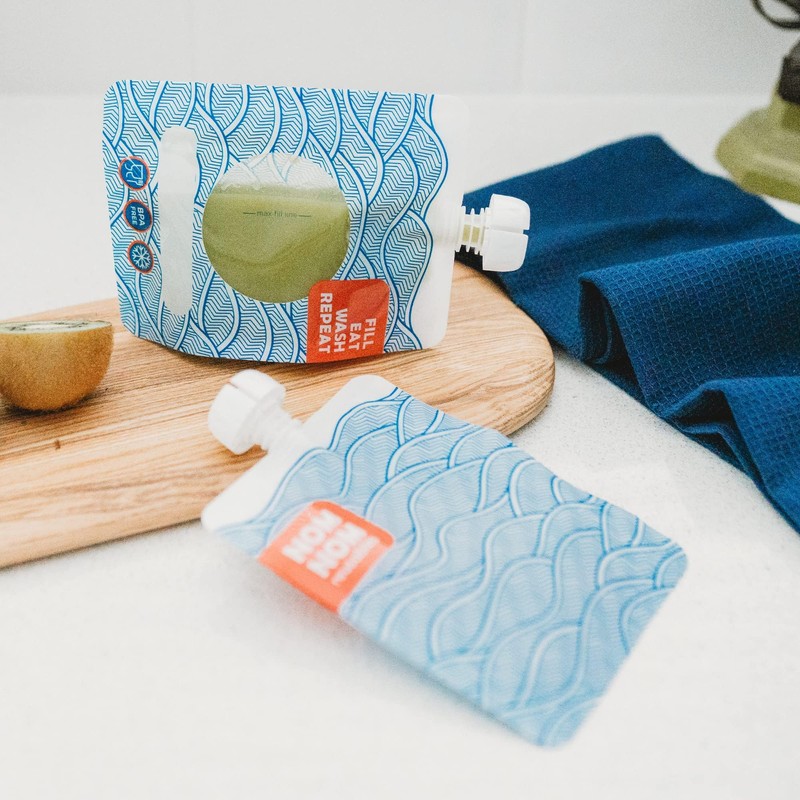 Nom Nom Kids Reusable Yoghurt Pouches/Reusable Food Pouches / 250ml