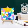 FORYNXHWIN 6Pcs Mini Canvas Easel Set, Wooden Mini Easel, Canvas