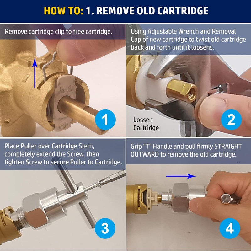 Replacement Cartridge for 1222 with Puller & Retainer Clip, Tub