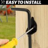 12" Heavy Duty Cane Bolt Gate Drop Rod Hardware Ground