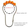 Shower Curtain Rings Hooks Decorative Acrylic Roller Balls Rustproof Heavy