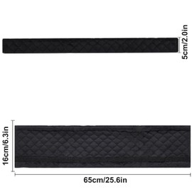 Amooca Soft Automotive Seat Belt Cover Seatbelt Shoulder Pad Neck Protector Cushions Universal Fit SUV Trucks Backpack Black Extra Long 25.6in