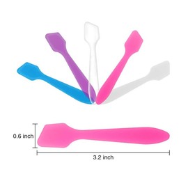 150 Pack Mini Makeup Spatulas, Reusable Cream Tip Spatulas Frosted Cosmetic Spatulas Scoops