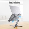 OMOTON 360° Rotating Laptop Stand Riser for Desk, Ergonomic Foldable