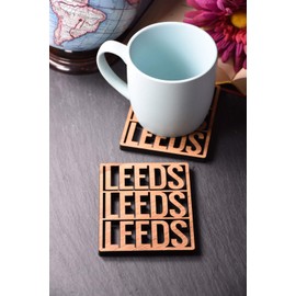 Individual Leeds Leeds Leeds Coaster - ALAW Leeds Football Gift - MOT Leeds fans Gift. Marching on Together. Waccoe Leeds Coaster. Wafll.