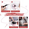 SUREWIN Manual Food Processor 1000ML Large Capacity Pull String Vegetable