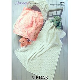 Sirdar Snuggly DK Baby Shawl Blanket Knitting Pattern 1600 by Sirdar