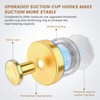BKV Suction Cup Hooks for Glass Window,Removable Shower Hooks for