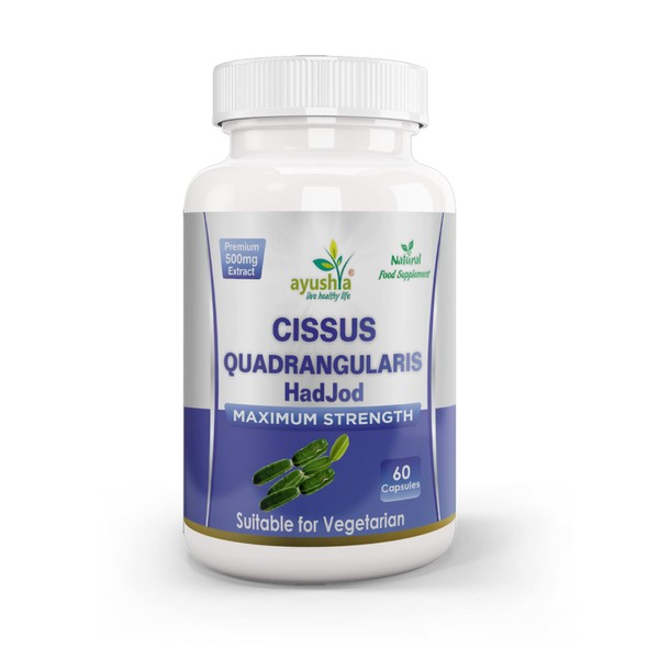 Ayushya Cissus Quadrangularis (Hadjod) Capsule, 60 Capsules, Natural