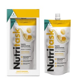 Nutritask – Pasto Sostitutivo Proteico Pronto da Bere - Gusto Vaniglia - Completo, Bilanciato e Ipocalorico - con Vitamine e Sali Minerali - Pouch da 220 g