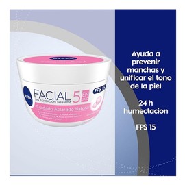 Crema facial NIVEA Cuidado Facial 5en1 aclarado natural 200 ml
