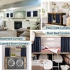 PANELSBURG Bunk Bed Curtains for Bottom,Navy Blue Blackout Short Kids