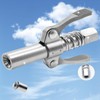 Double Handle Quick Lock Release Grease Gun Coupler, Grease Tips