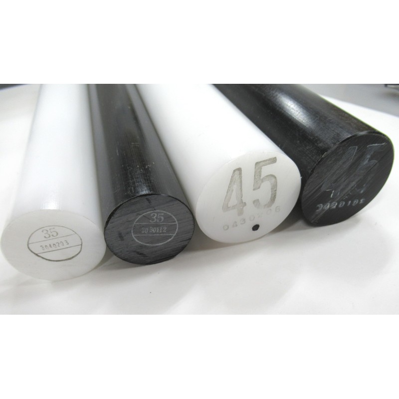 Polyacetal Round Rod (POM-N50ΦX250mmL), Made in Japan (Toyama Light Material