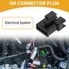 Partuto 1Pc 2.54mm Series Universal SM Connector Plug - Car