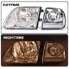 DOTCOM Headlights Assembly Pair,Compatible with Ford F150 1997-2004/F250 1997-1999/Fit Ford