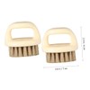 WOONEKY 2pcs Beard Cleaning Brush for Men Multifunctional Hair Care