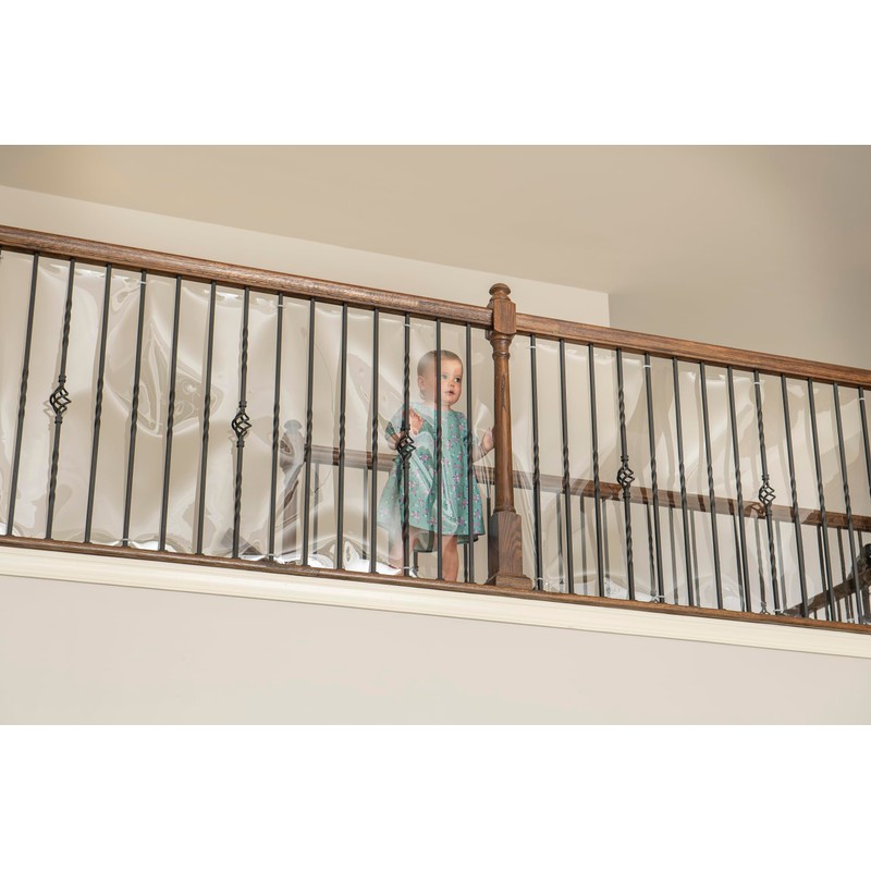 Cardinal Gates KS15 Banister Shield Protector - Clear Indoor Banister