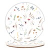 Car Coasters Pack of 2,Cute Small Flower Ceramic Cup Holders