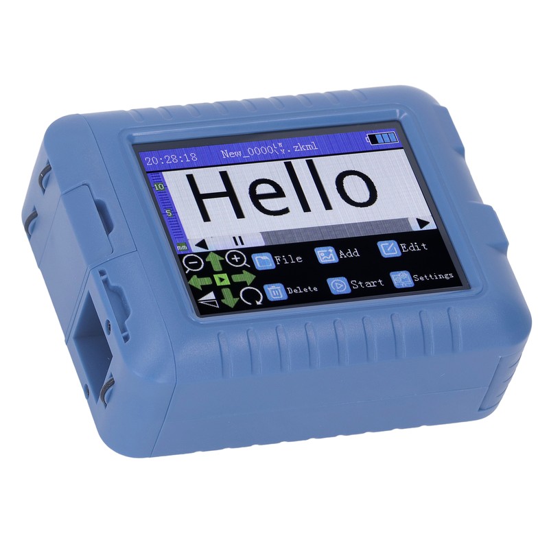 12.7mm 3.5in Mini Smart Inkjet Printer Blue Looking Type C