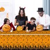 Halloween Table Cloth, Spooky Scary Pumpkin Bat Castle Halloween Decoration