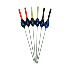 SRG Pole Floats SRG104 Pack of 6 x Pole Floats 'Hybrid' Power Margin All Round Fiberglass Stem choose from (0.1g / 0.2g / 0.3g) (6 x 0.1g (6 x Black Tip))