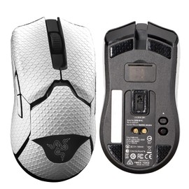 yiodelu 2-in-1 Sweatproof Mouse Grip Tape + Mouse Skates for Razer Viper Ultimate Anti-Slip Mouse Skin Self-Adhesive Sticker and Durable Slides Smooth Mouse Feet Black Glides Game Mouse Accessories