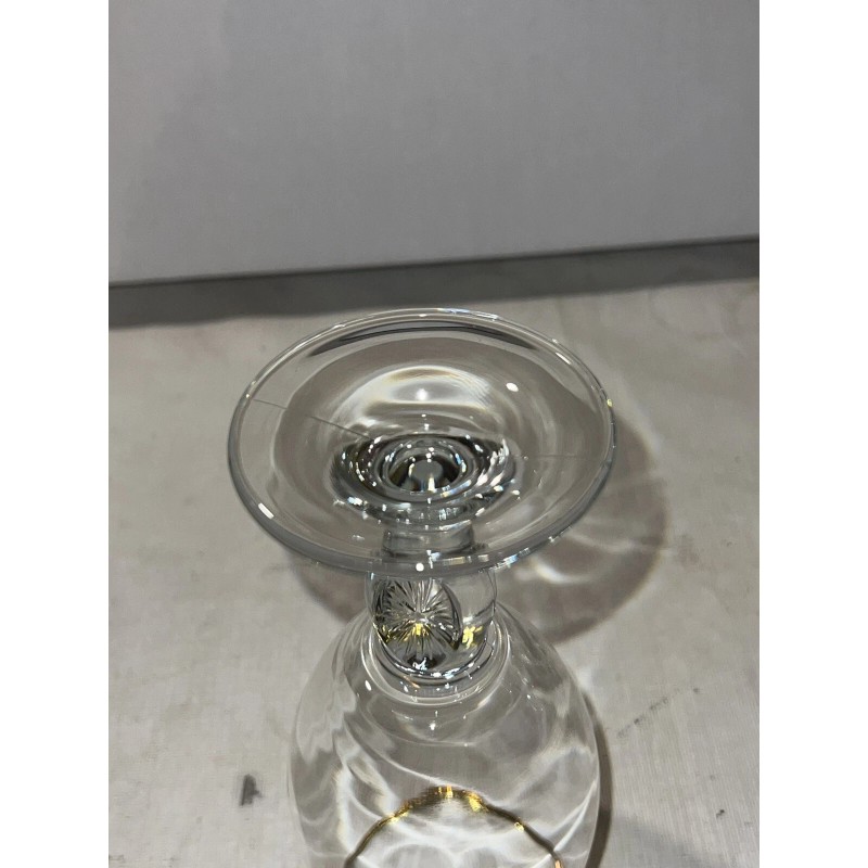 STELLA ARTOIS 33CL BEER GLASS SET OF 4 GOLD RIMMED