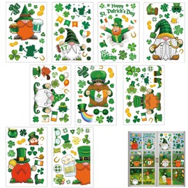 St. Patrick's Day Window Film & Easter Clings - Festive Window Decorations with Star San Design - Reusable Double-Sided Window Stickers for Indoor & Outdoor Display