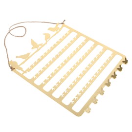 STOBOK Jewelry Organizer, Metal Jewelry Display Rack Necklace Holder Hanging Earring Stand Jewelry Display Holder for Earrings Necklace Bracelet