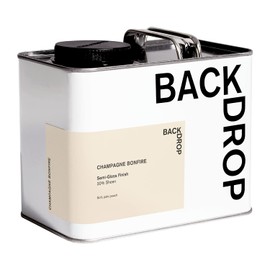 BACKDROP | Premium Cabinet & Door Paint | Durable & Washable Semi-Gloss Finish | Self-Priming, Low VOC, Green Wise Certified | CHAMPAGNE BONFIRE - Soft, pale peach | 0.5 Gallon