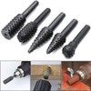 Saipor 5pcs 1/4" Shank Rotary Rasp File Burr Set Woodworking