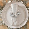 Ginger Ray Foliage Christmas Napkin Rings with Berries Tabletop Decorations