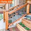 ITeVe.GD 30° Deck Railing Stair Brackets Connectors,Heavy Duty Steel 1.2